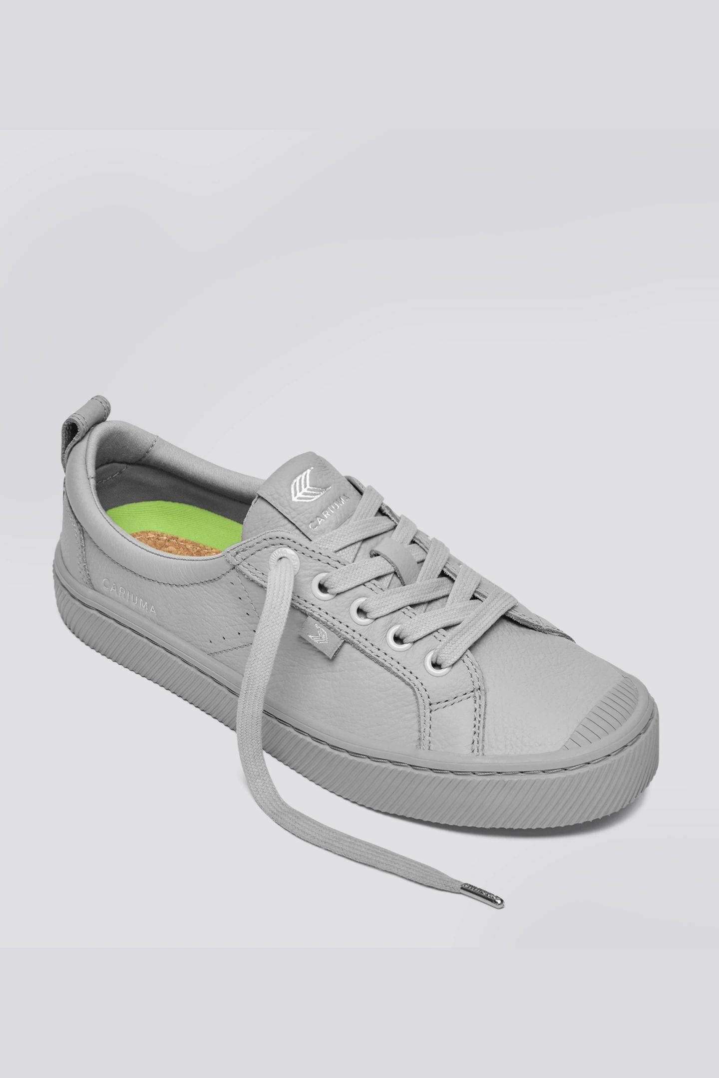 OCA PEBBLED LEATHER LIGHT GREY 3