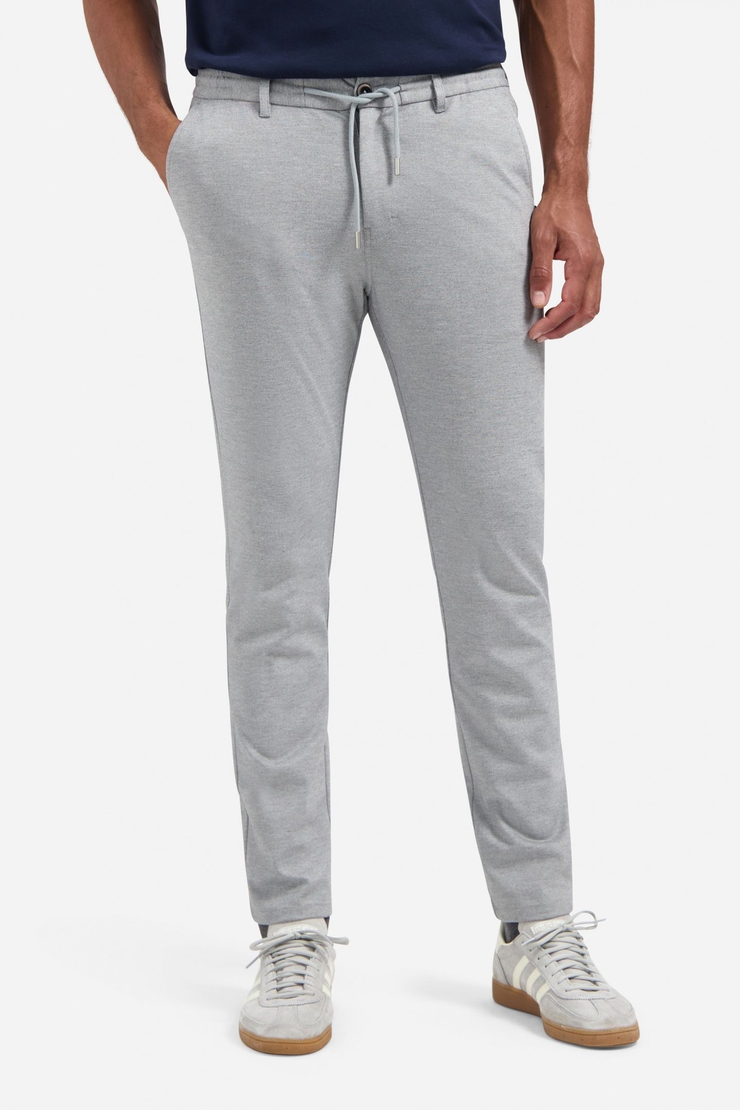 PANTS STRETCH JERSEY GREY MELANGE 2