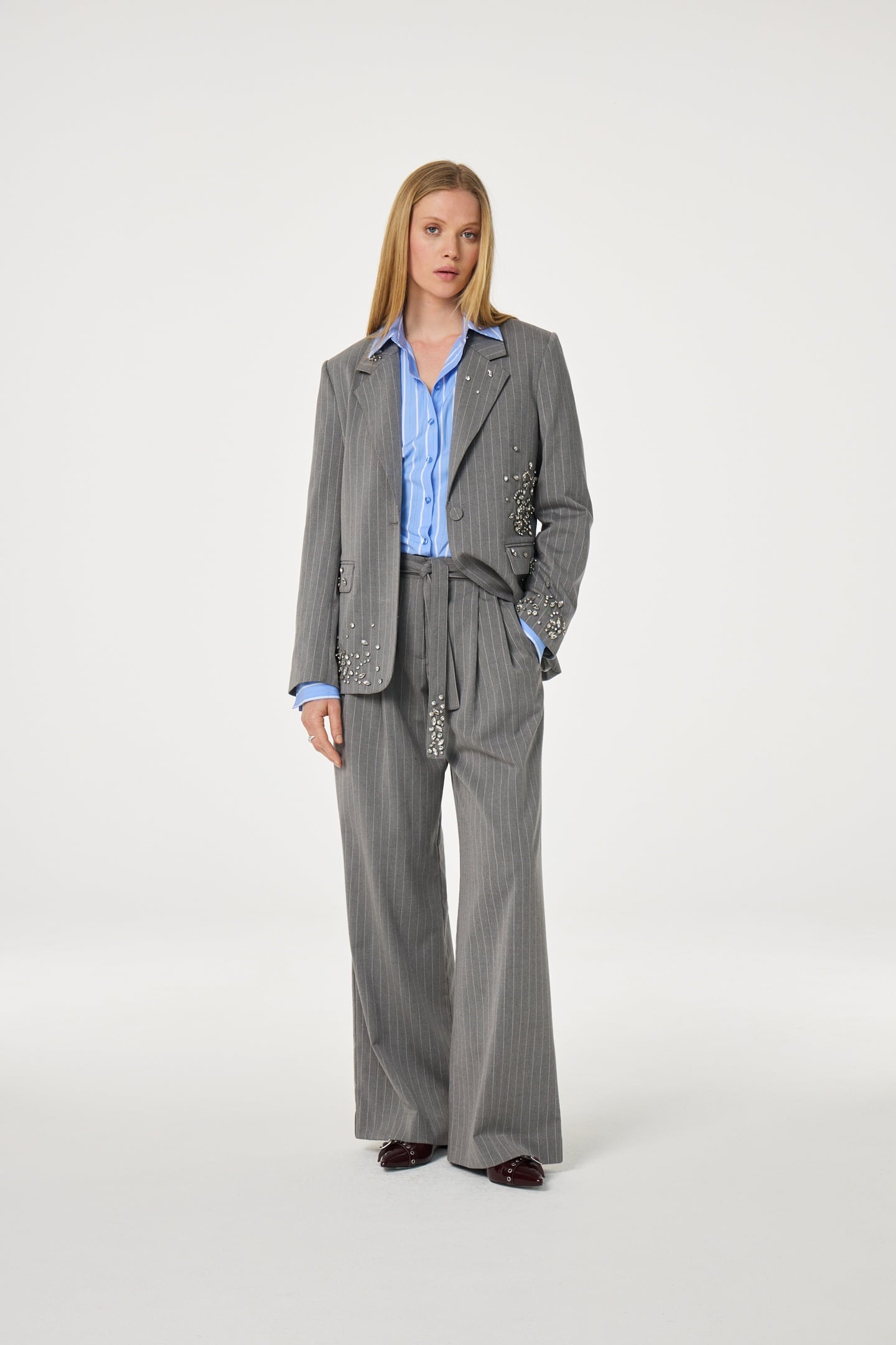 KEATON BLAZER GREY MELANGE 1