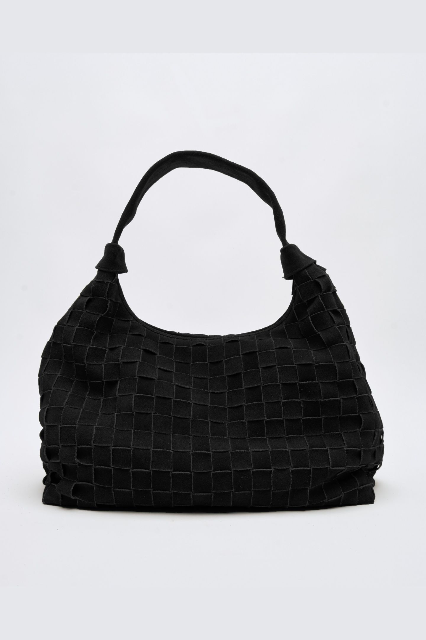 BIG DANDY BRAIDED SUEDE BLACK W. GOLD 2