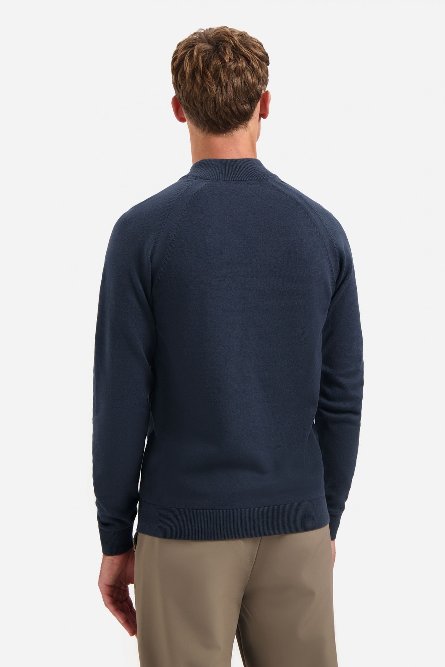 PULLOVER HALF ZIP HIGH COLLAR SOLID NIGHT 4