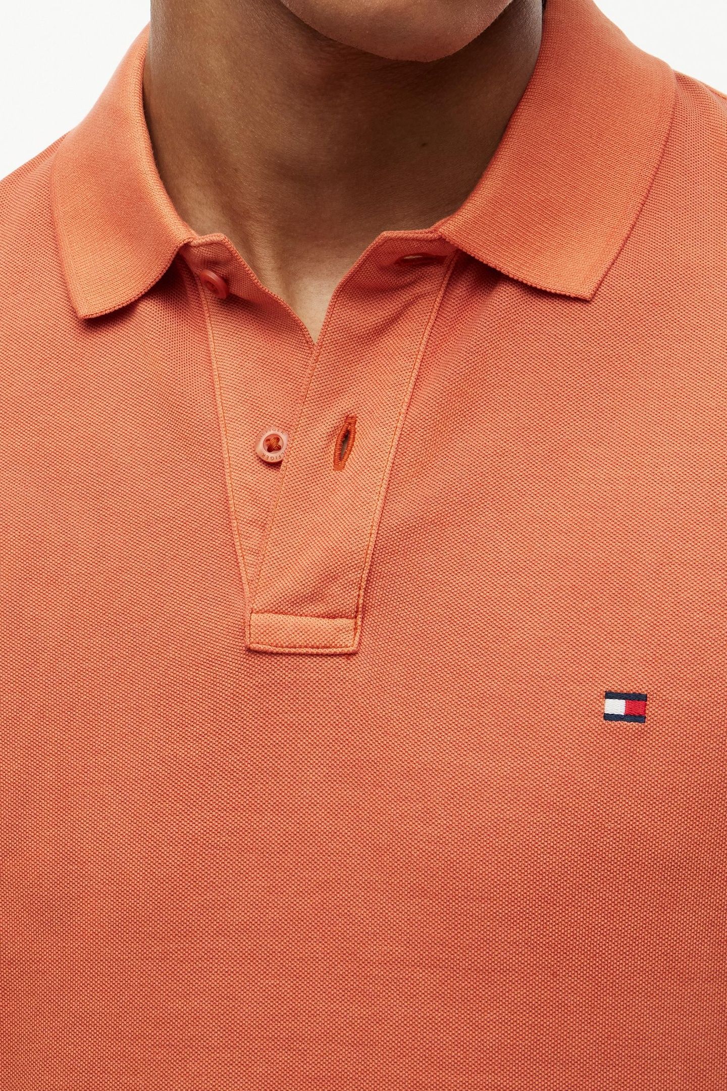 GARMENT DYE REGULAR POLO RUSTY OCHRE 4