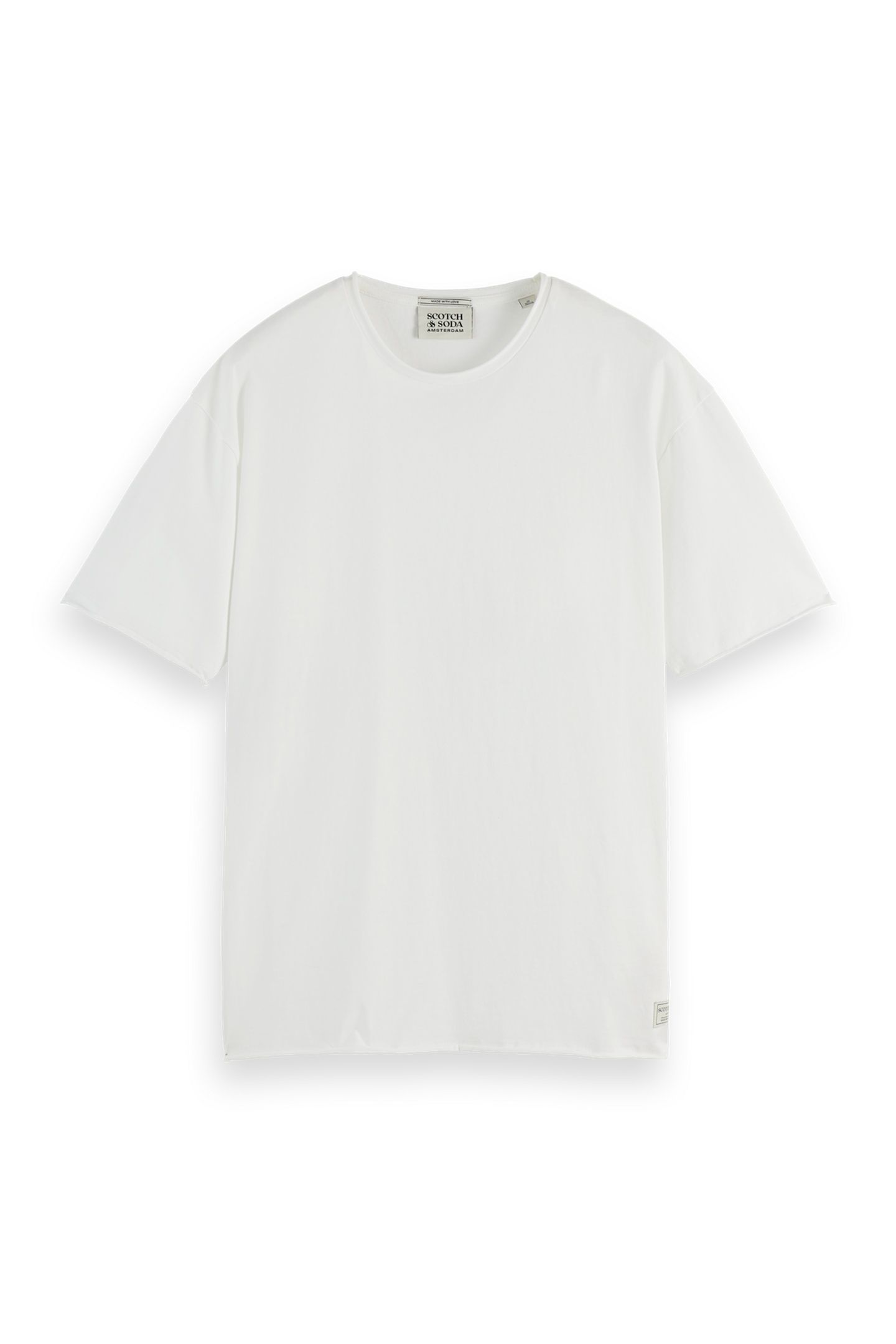 RAW EDGE T-SHIRT BRIGHT WHITE 3