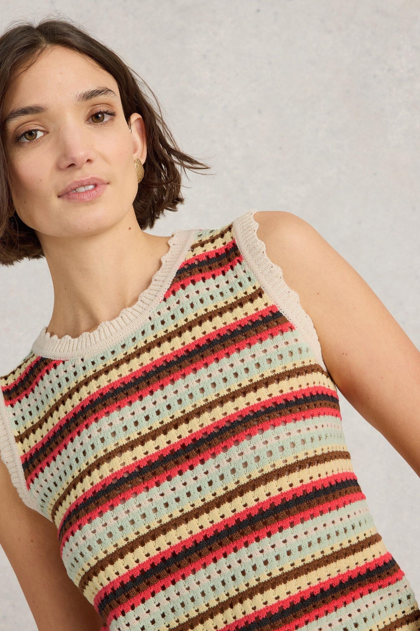 SUNNY STRIPE TANK NATURAL MULTI 2