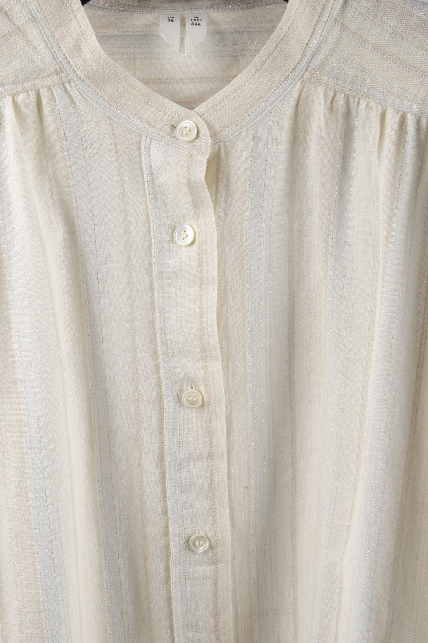 FONDANT LUREX SHIRT DRESS WHITE 4