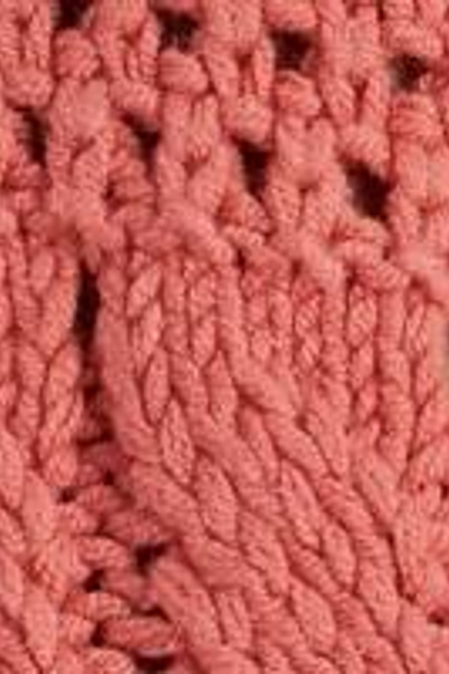 CASEY CROCHET CARDI MID CORAL 4