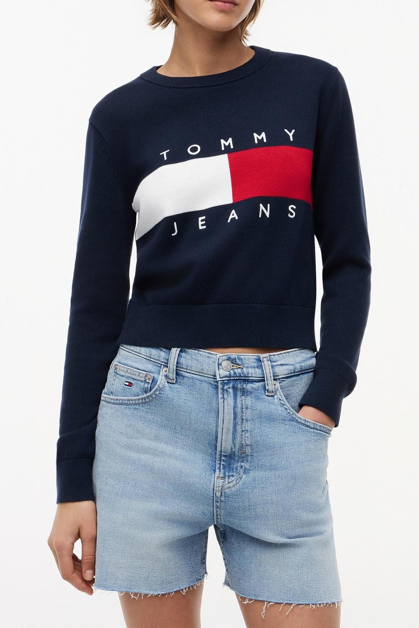 FLAG CREW NECK DARK NIGHT NAVY 1