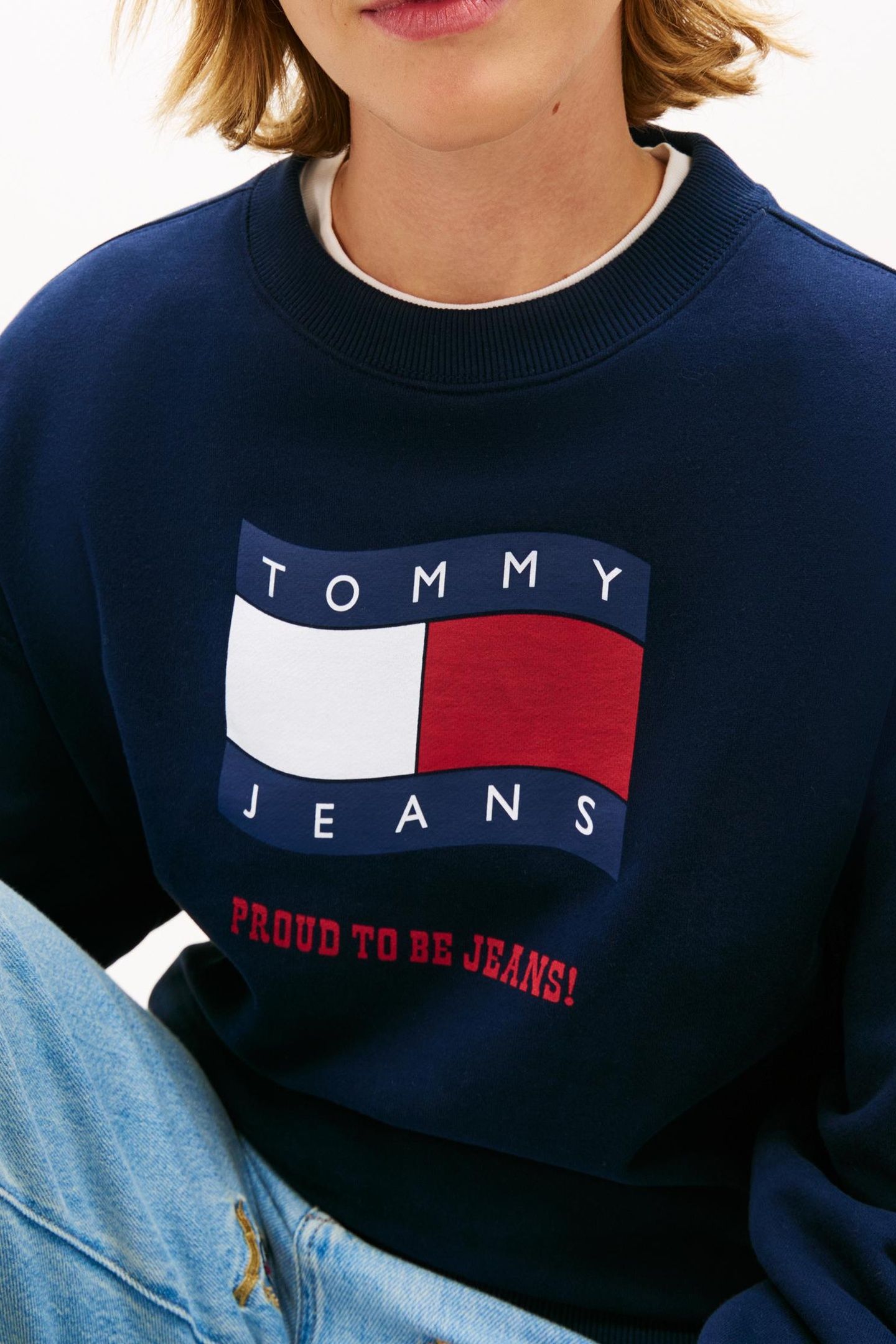 BOXY WAVY FLAG CREW DARK NIGHT NAVY 5