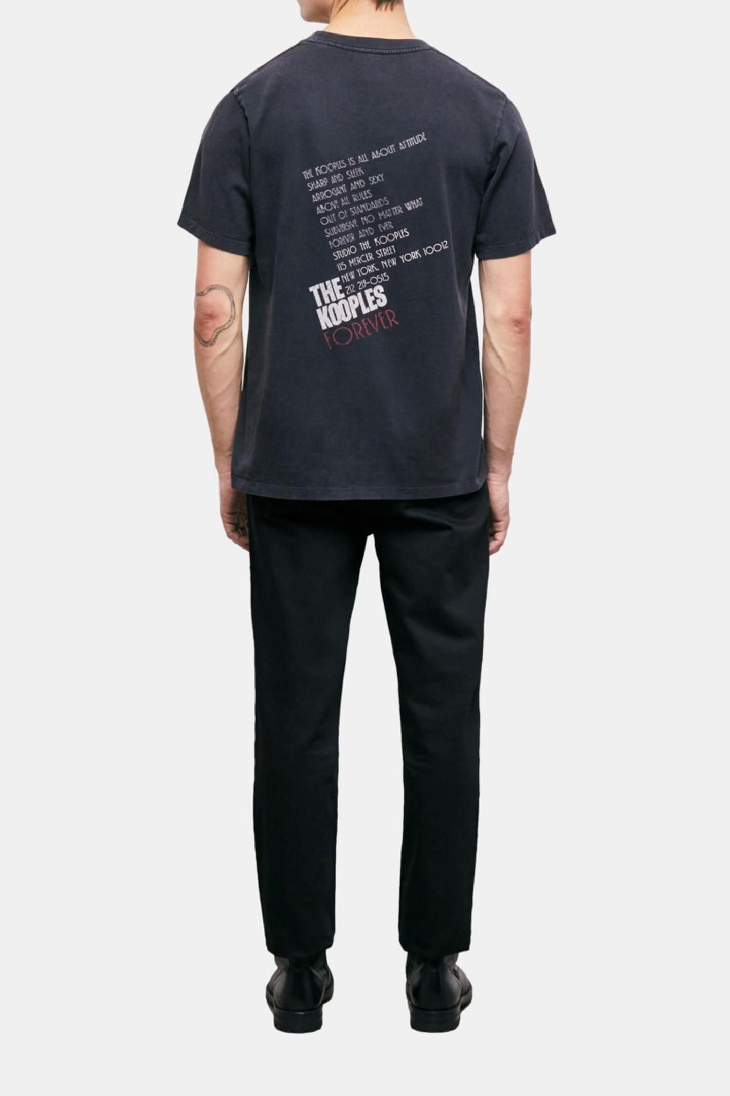 T-SHIRT MC TIGER BLACK WASHED 4