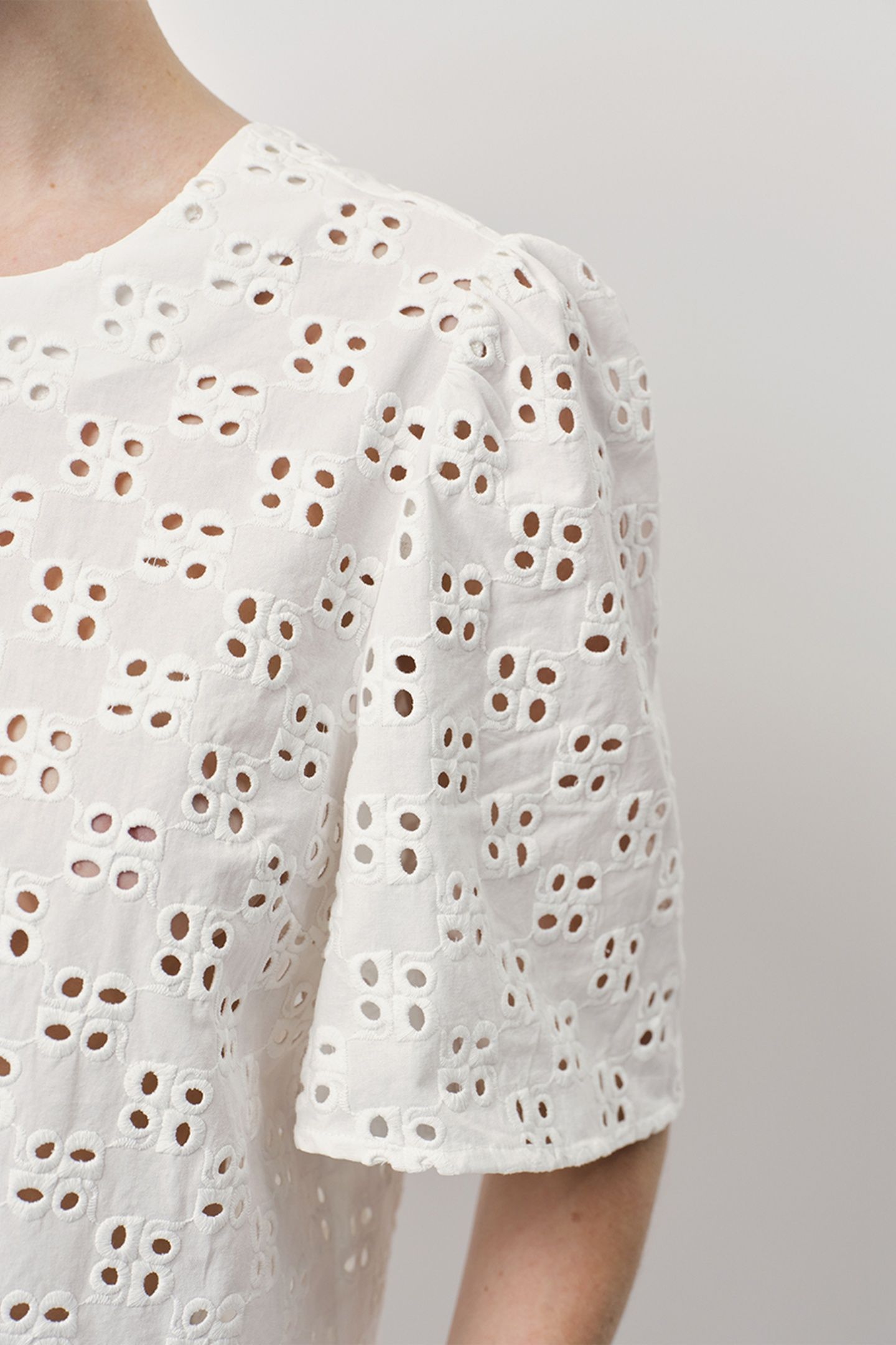 MALVA BRODERIE ANGLAISE TOP OPTIC WHITE 8