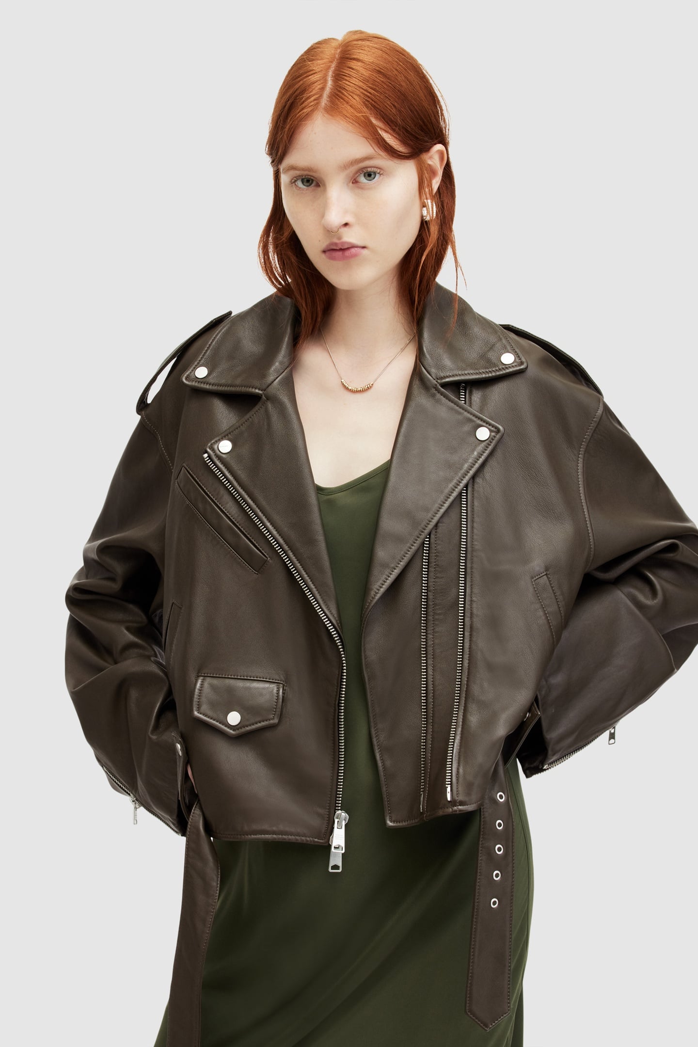 DAYLE BIKER ARMY GREEN 5