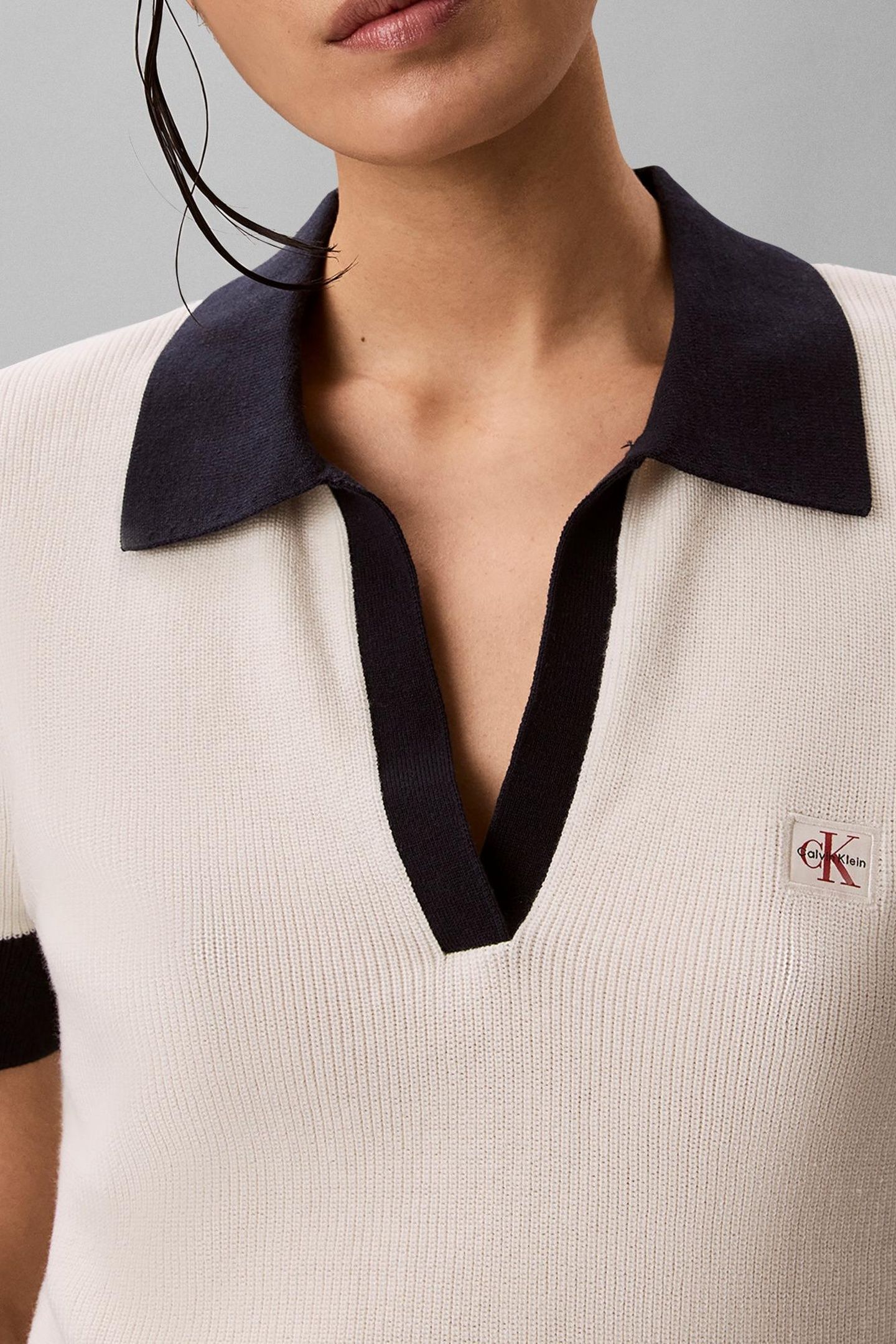WOVEN LABEL SHORT SLEEVE POLO TOFU 5