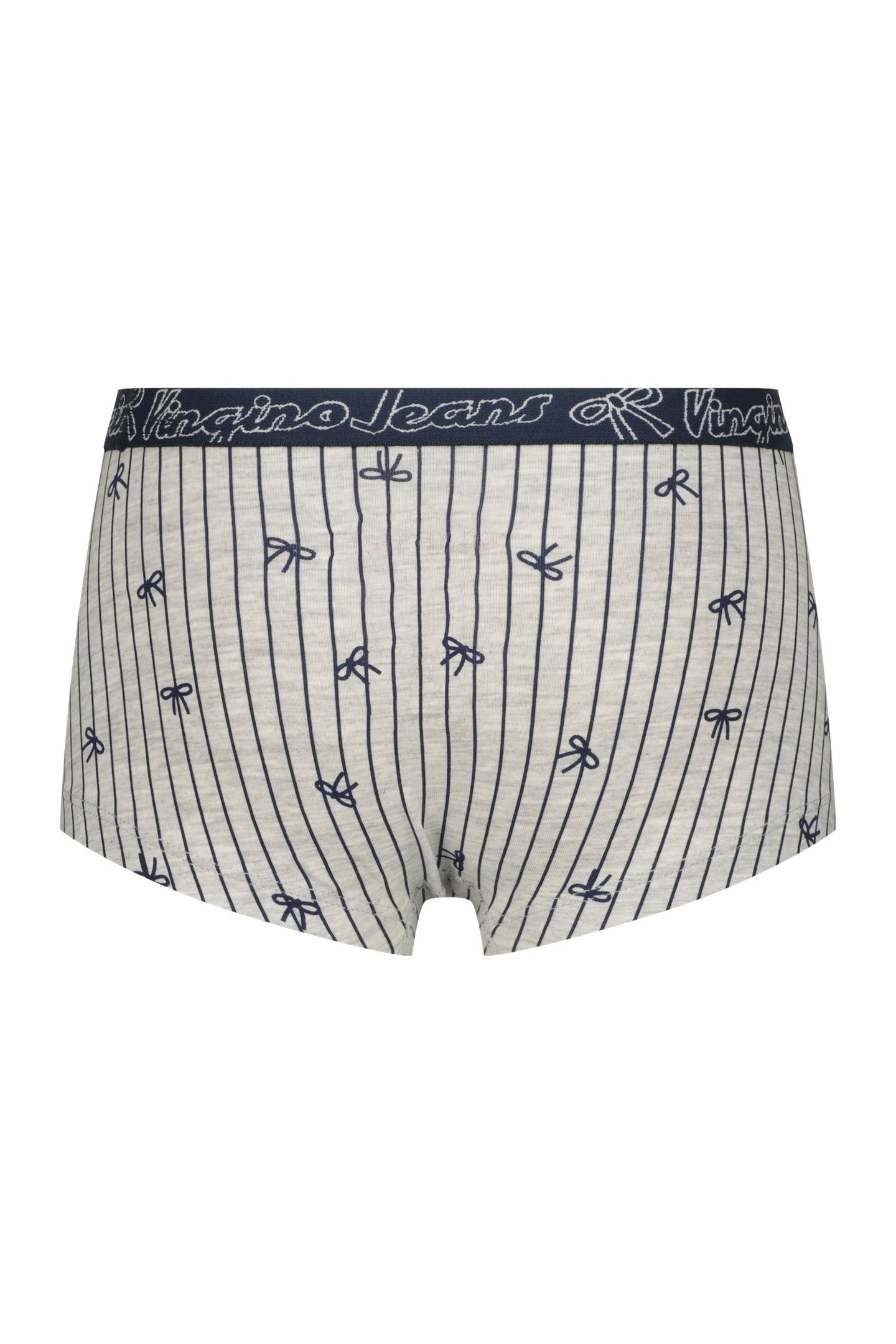 GIRLS BOW RACER 3PACK HIPSTER GREY MELEE 4