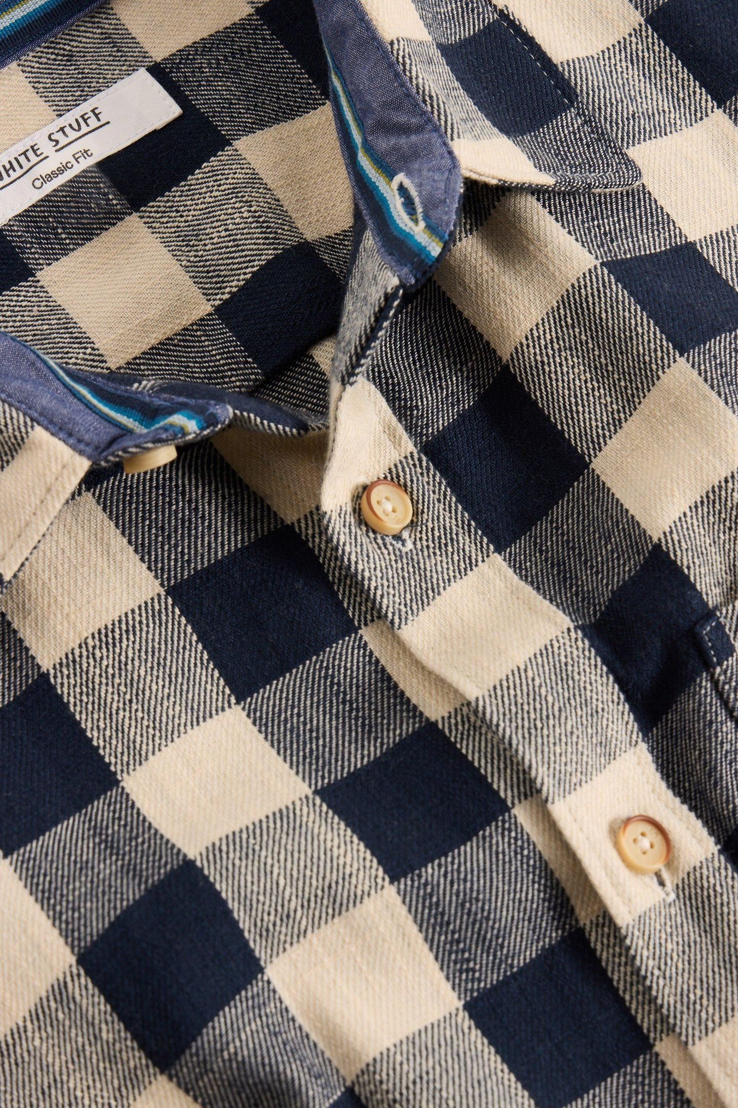 BUFFALO CHECK LS SHIRT NAVY MULTI 8