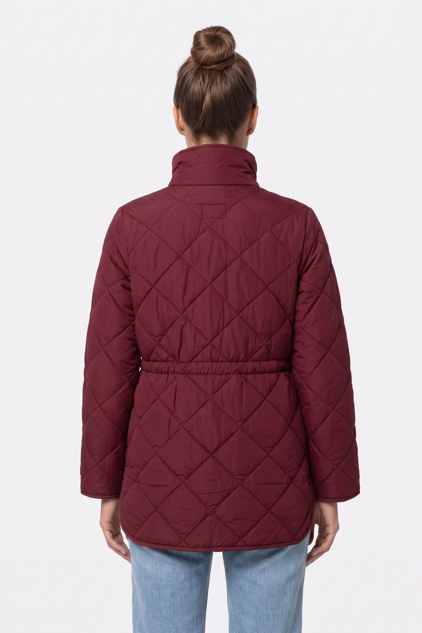AMILIA QUILTED JACKET DARK PLUM 2