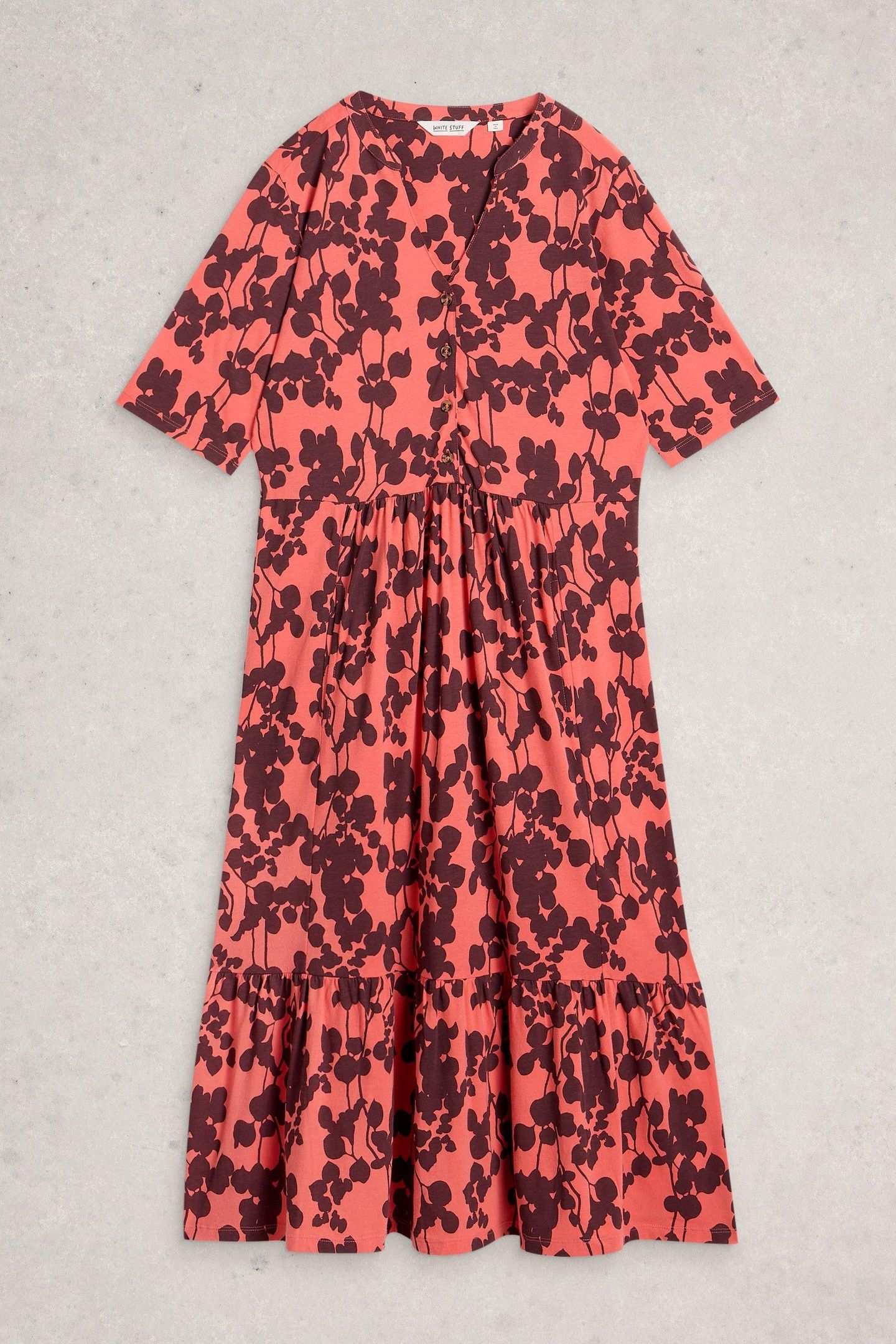 NAYA JERSEY DRESS PINK PRINT 5