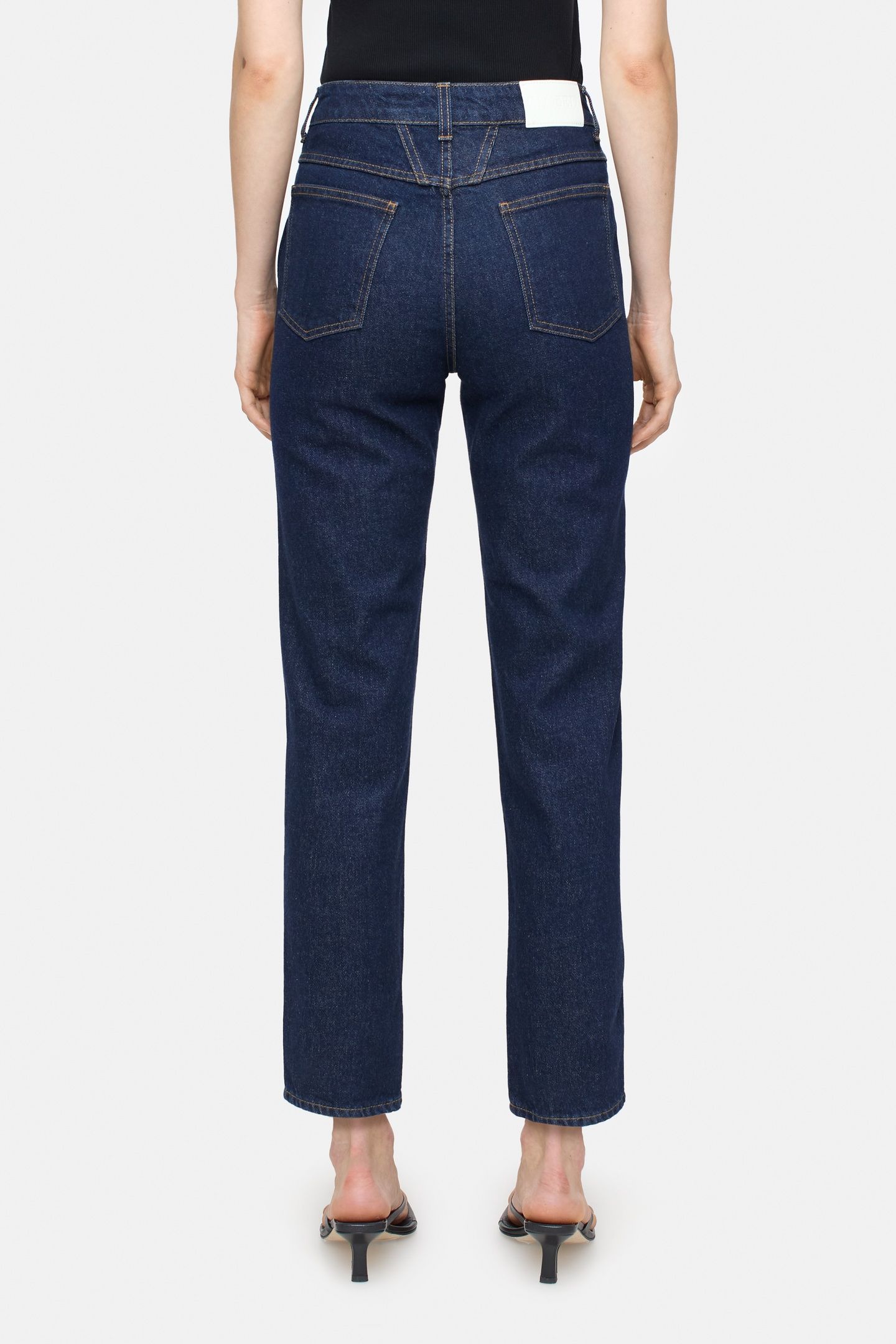 PEDAL PUSHER JEANS DARK BLUE 2