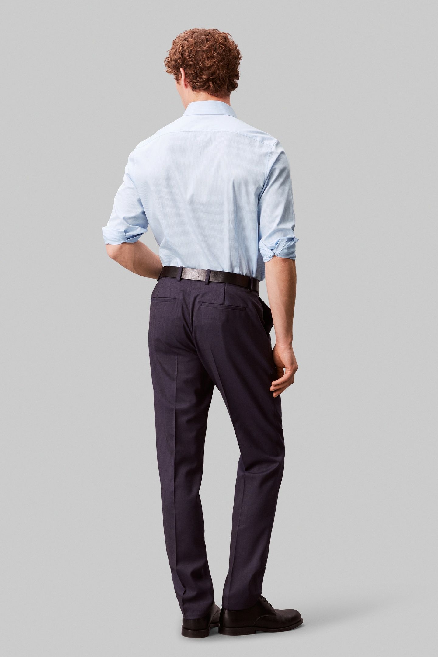 SLIM STRIPED STRAIGHT SHIRT LIGHT BLUE 4