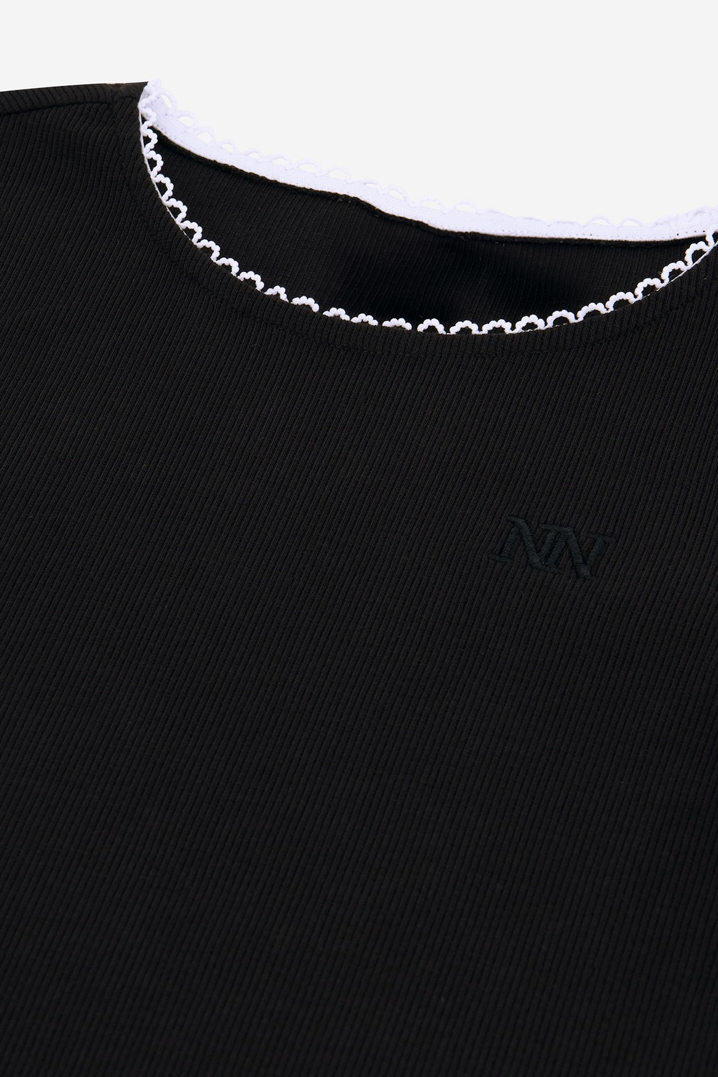 NYLA RIB DRESS BLACK 4