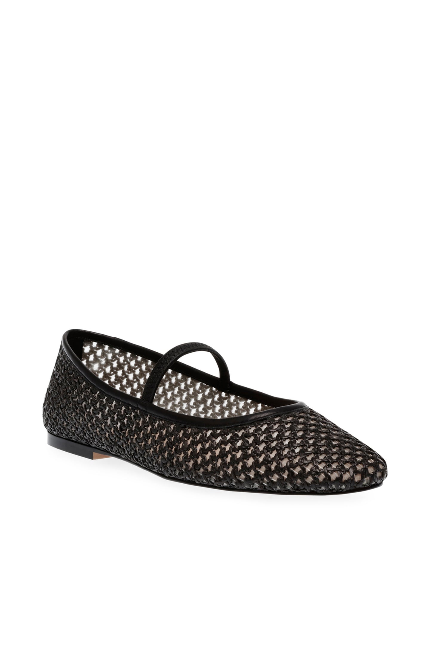 MAJORCA FLAT SHOES BLACK RAFFIA 2