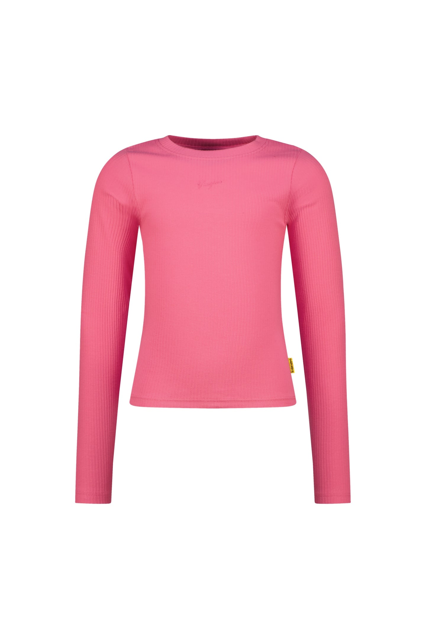 GIRLS BASIC RIB TOP T-SHIRT SANGRIA SUNSET 1