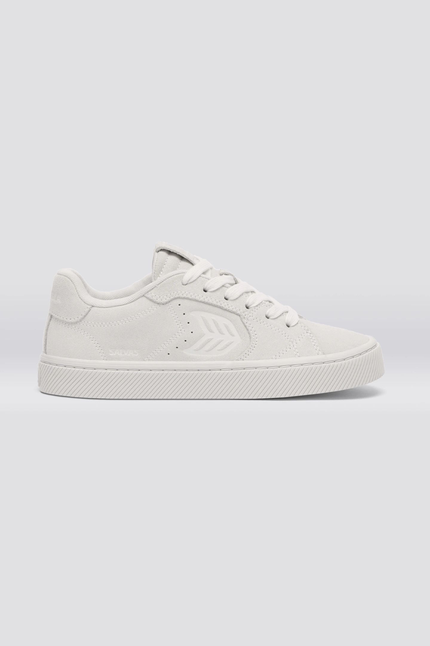 SALVAS SUEDE ALL SMOKE WHITE 1