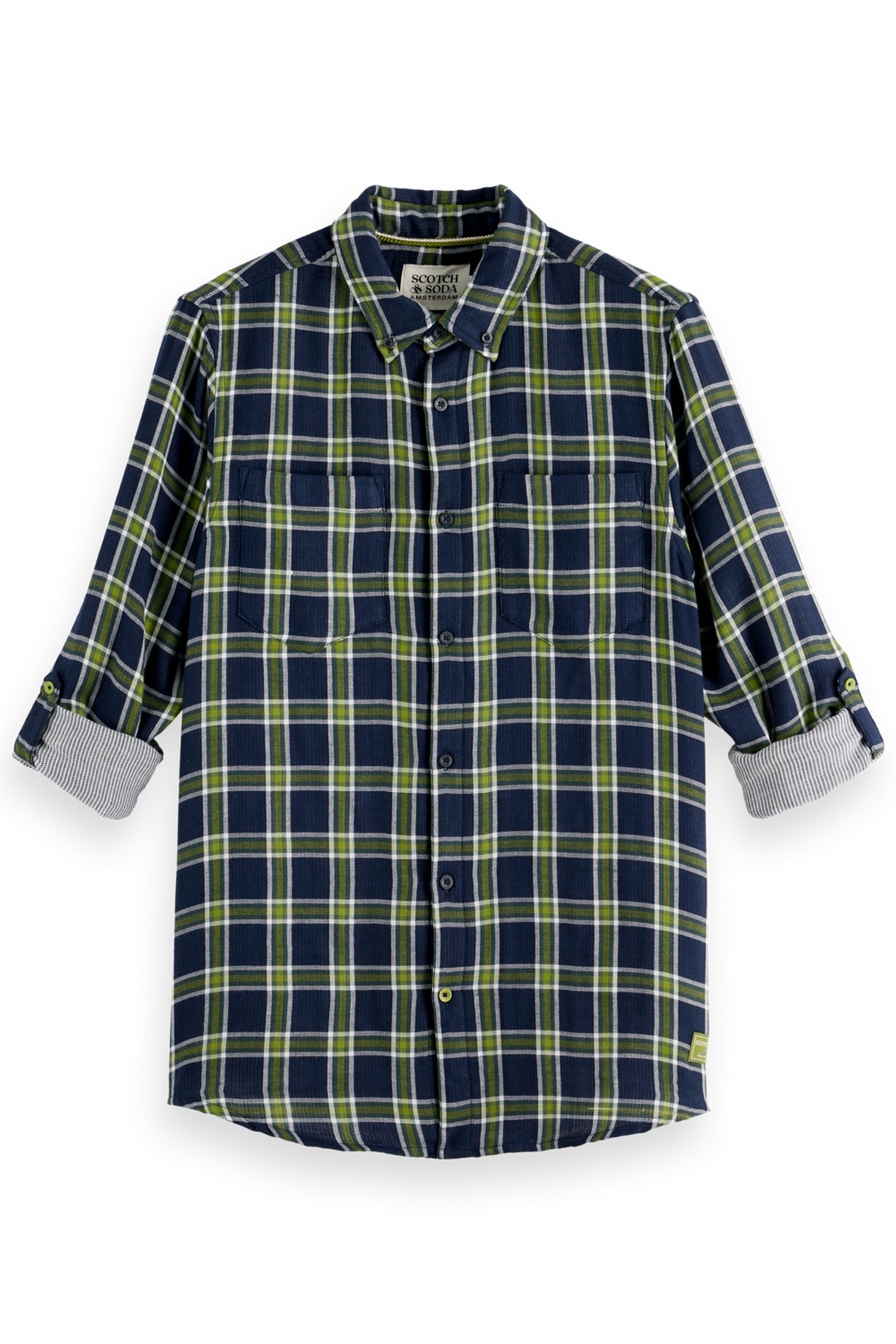 DOUBLE-FACE REGULAR FIT SHIRT SKY CAPTAIN CHECK 4