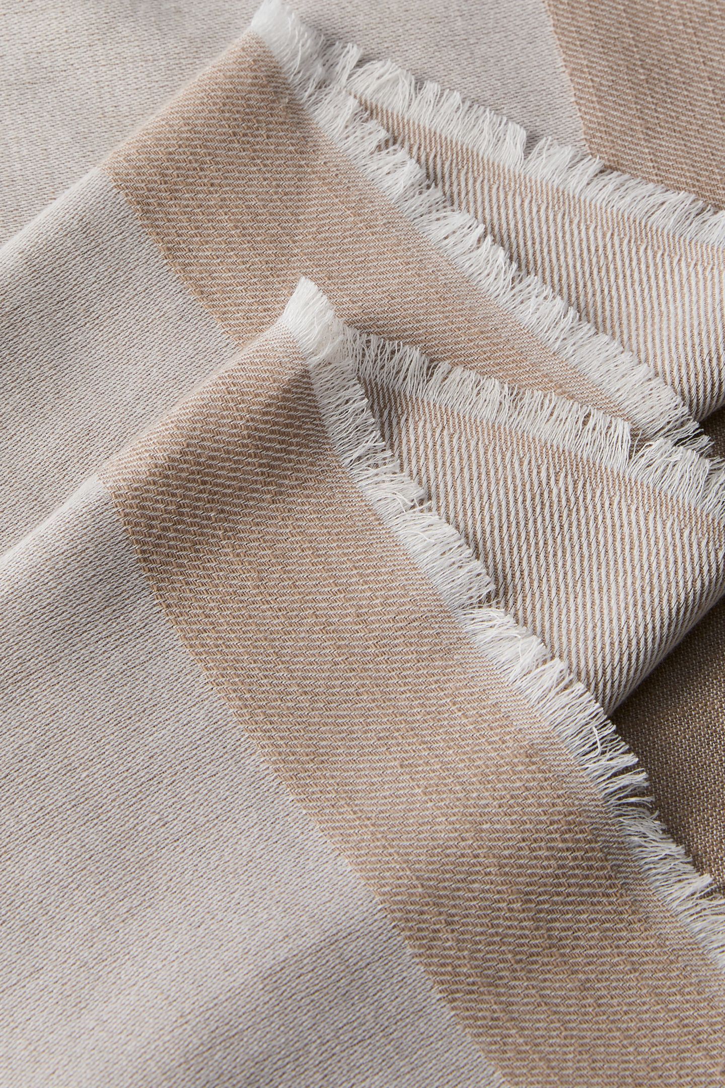 CALVIN CHAMBRAY SQUARE SCARF DESERT TAUPE 3