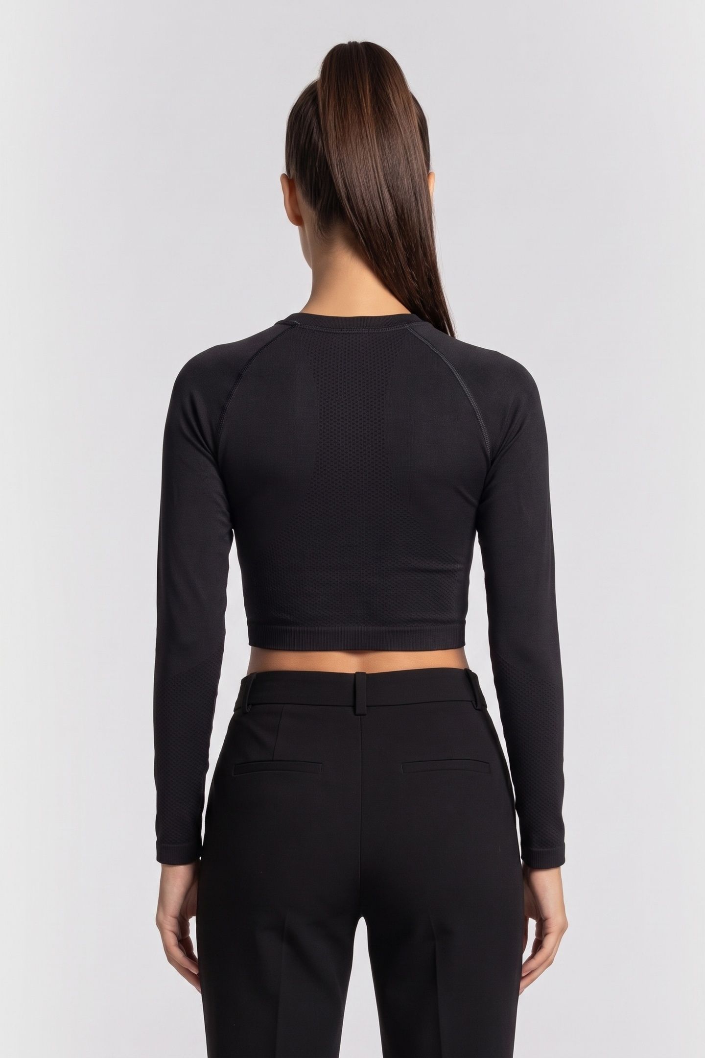 ROXY SEAMLESS LS BLACK 2