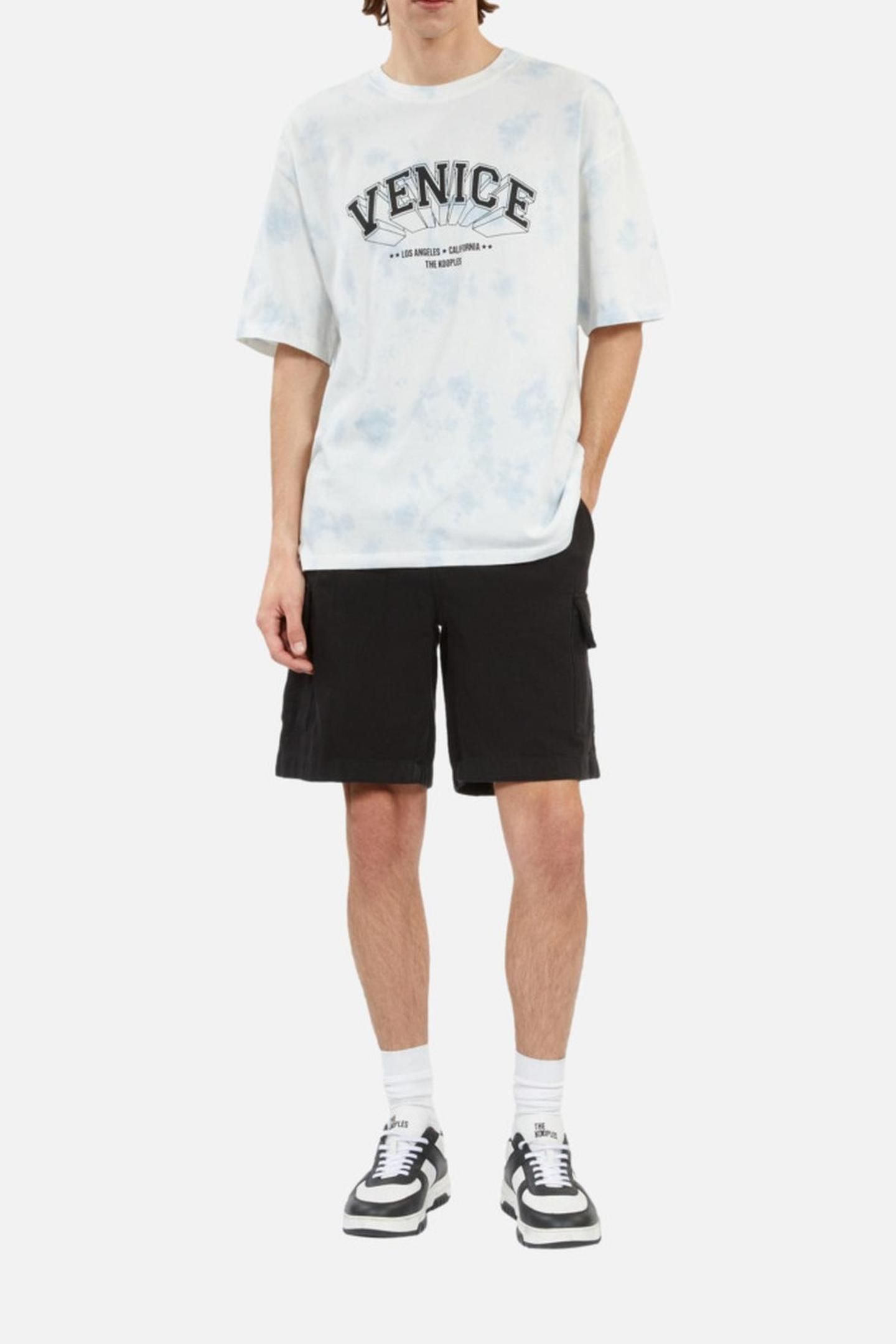 T-SHIRT AVEC PRINT CITY TIE AND DYE LAVENDER 1