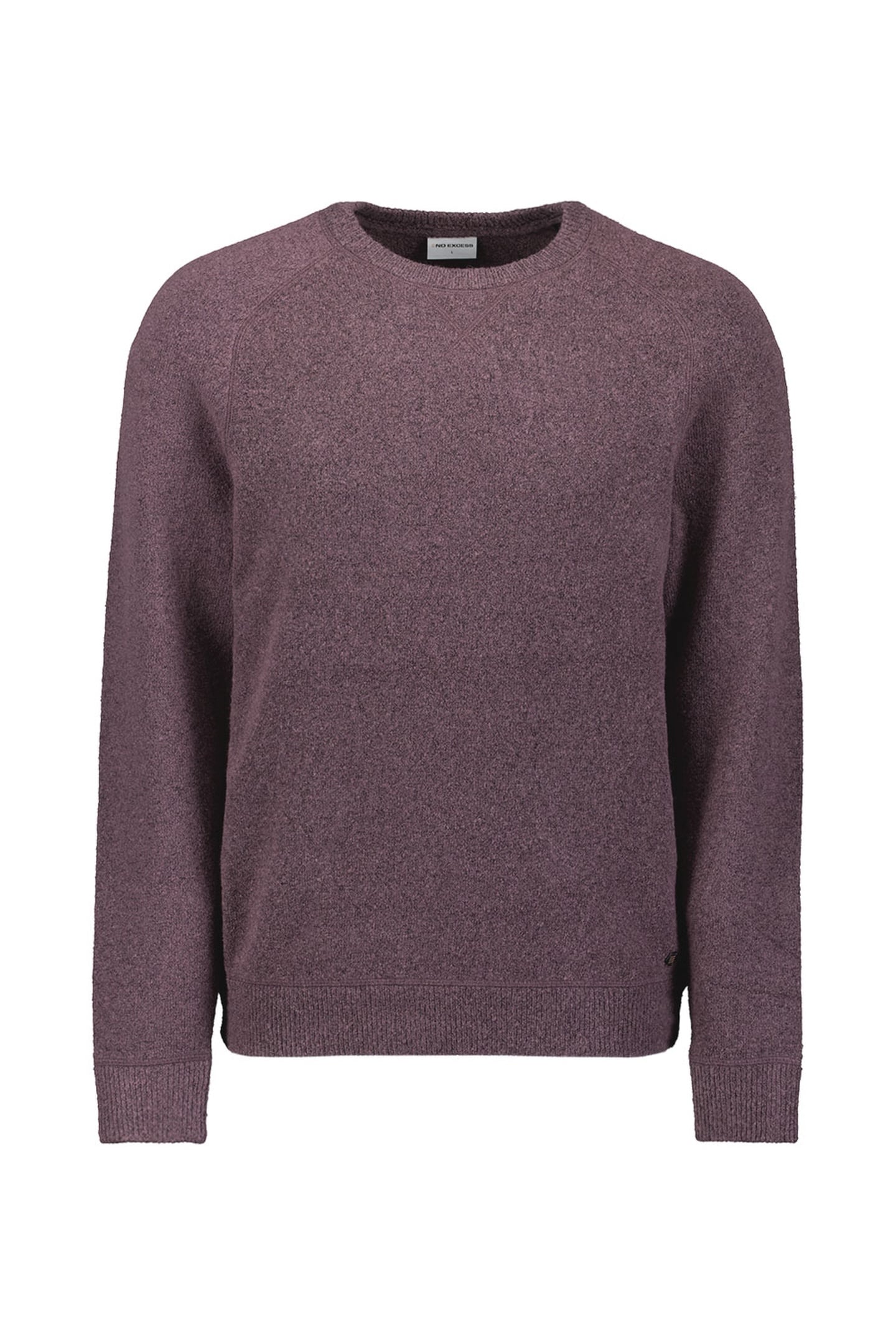 PULLOVER CREWNECK SOFT WOOL BLEND DARK WINE 1