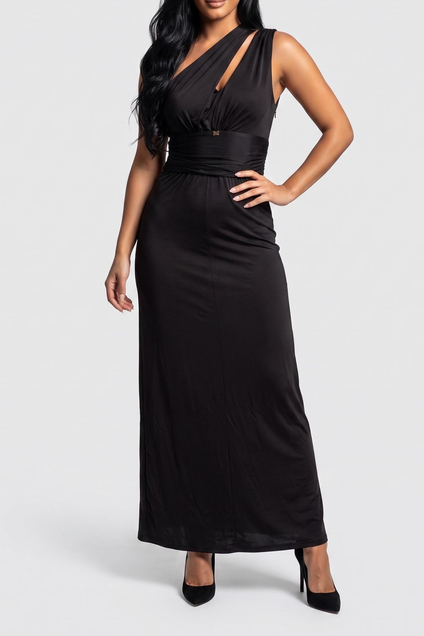 PATTY ONE SHOULDER L JET BLACK A996 1