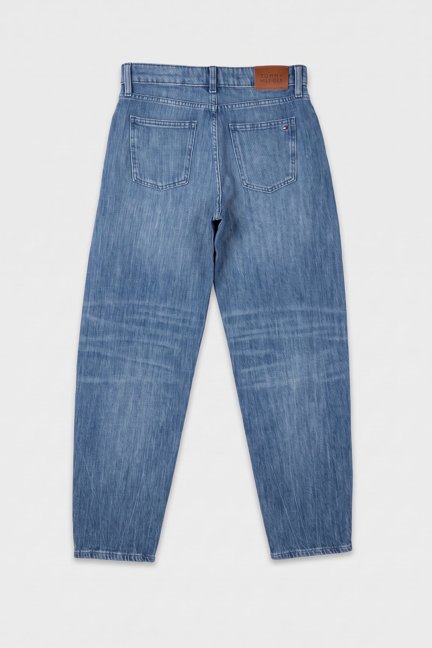 GIRLS BARREL WASHED JEANS DENIM MEDIUM SOFT 2