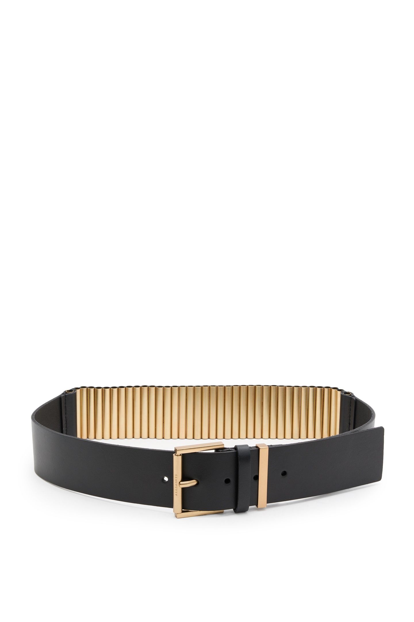 DARCY BELT BLACK/WARM BRASS 3