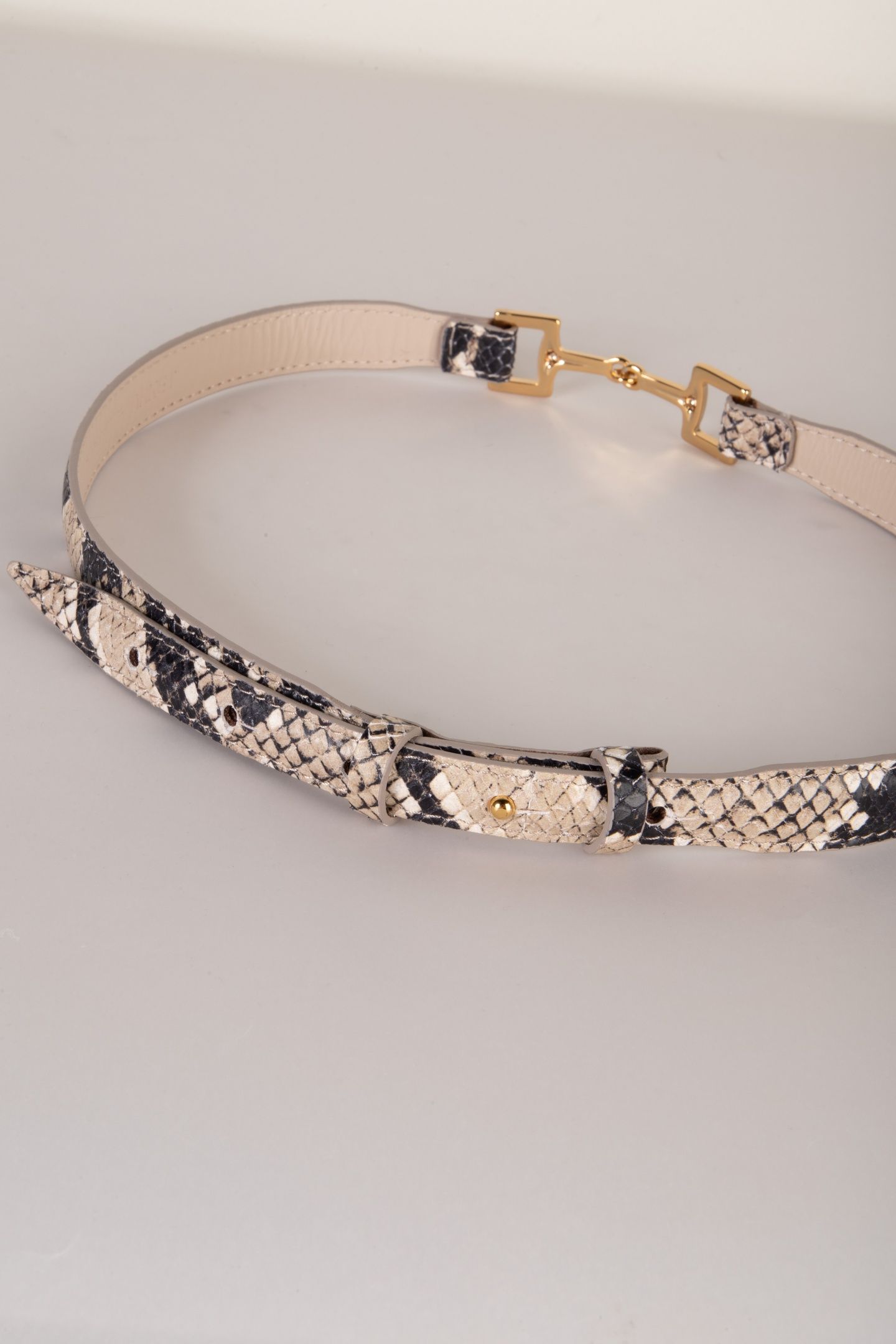 KAYLA BELT SNAKE BROWN 5