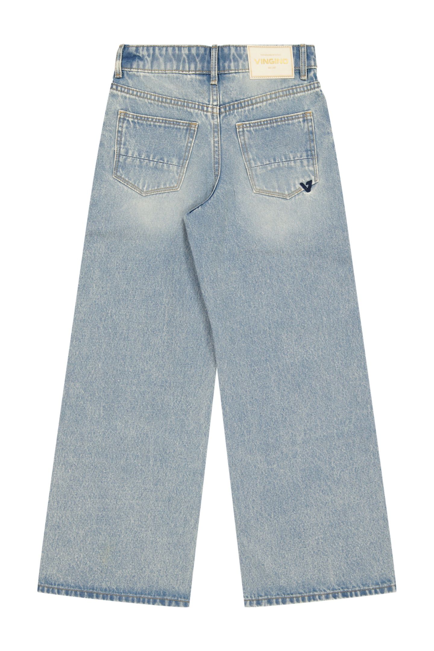 GIRLS CHERRY JEANS MID BLUE WASH 2