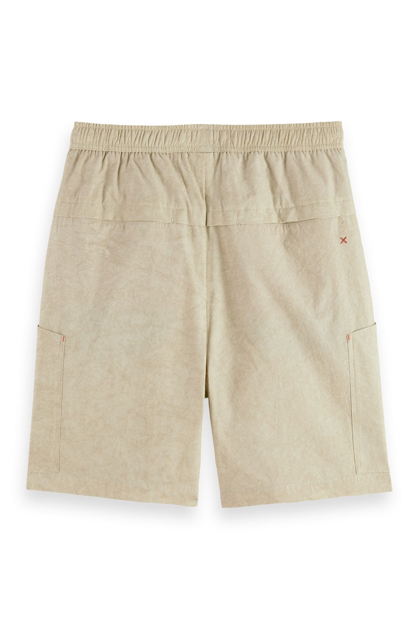 WASHED NYLON-BLEND POPLIN WIDE FIT CARGO BERMUDA PLAZA TAUPE 6