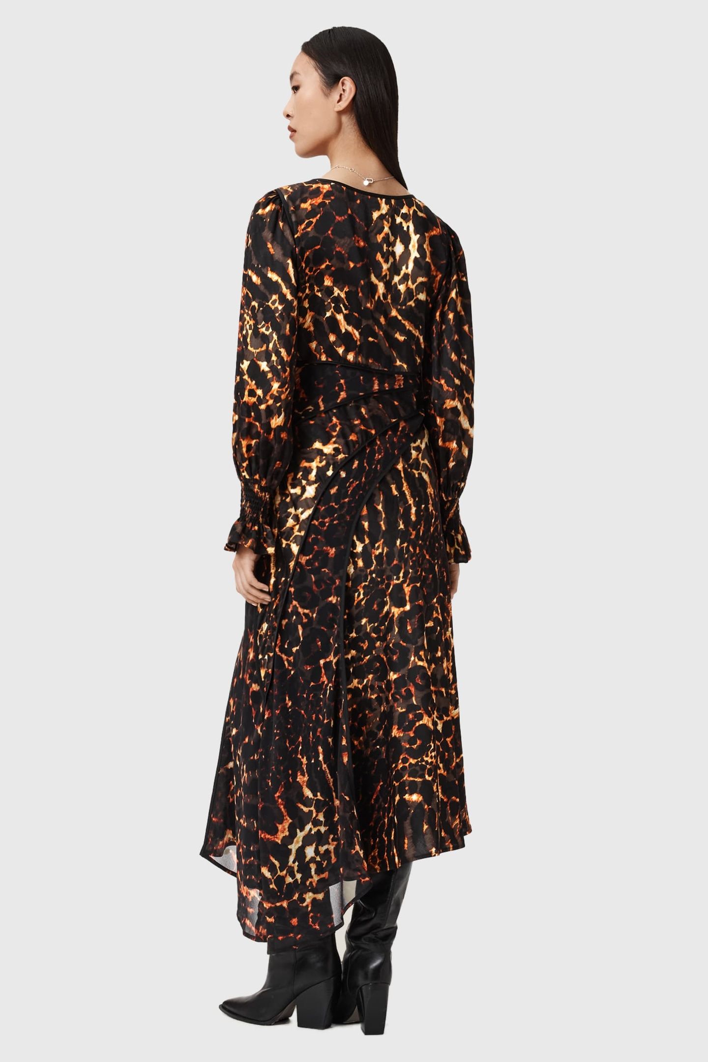 DANNIE DRESS PARDUS FLAME BROWN 4