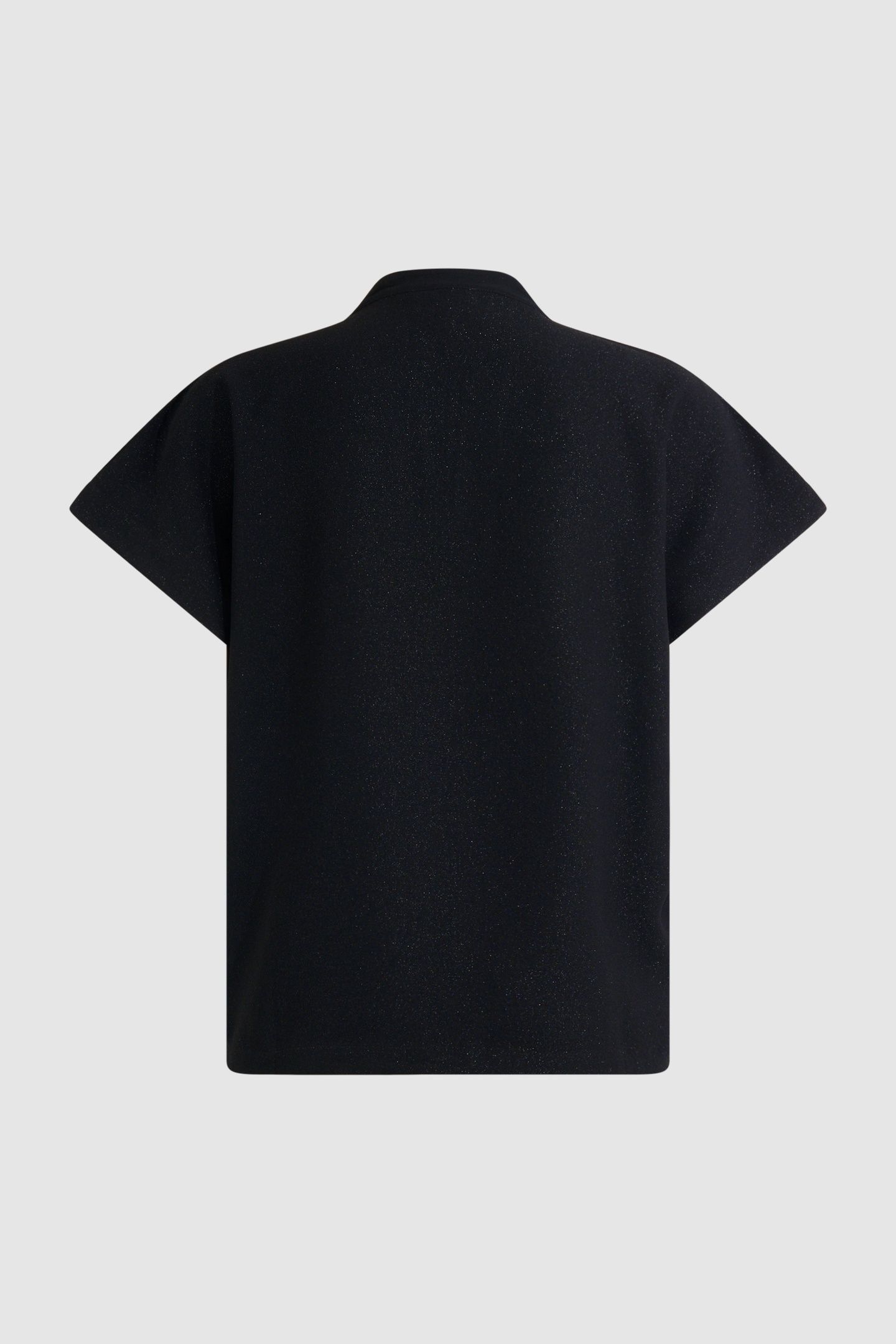 LA-SBGLITTER VNECK TOP BLACK 6