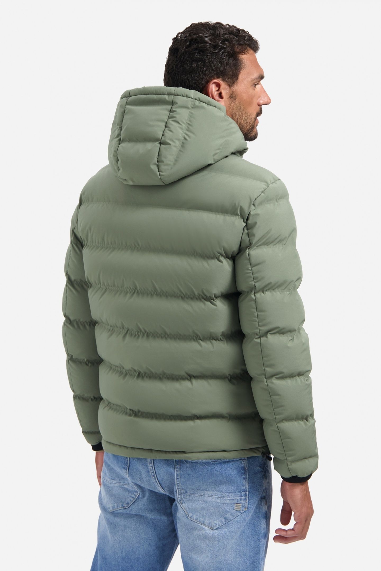 JACKET SHORT FIT SEALED HOODED PADDED STEEL 4