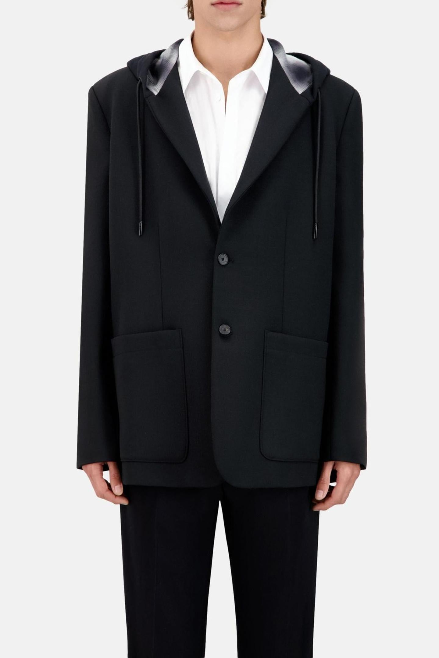 SUIT JACKET WITH HOOD BLACK 1
