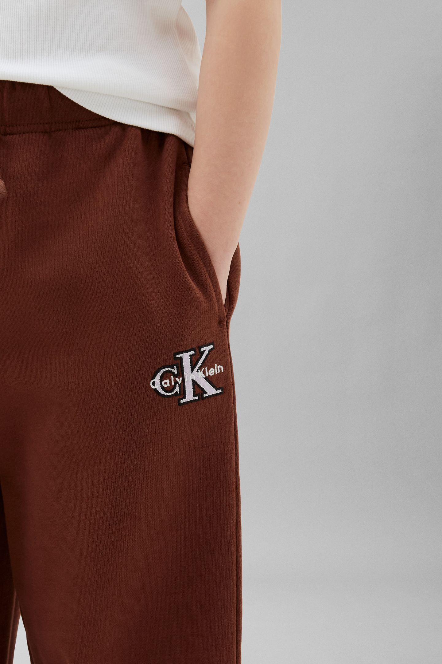 GIRLS MONOLOGO WIDE LEG SWEATPANT ROCKY ROAD 5