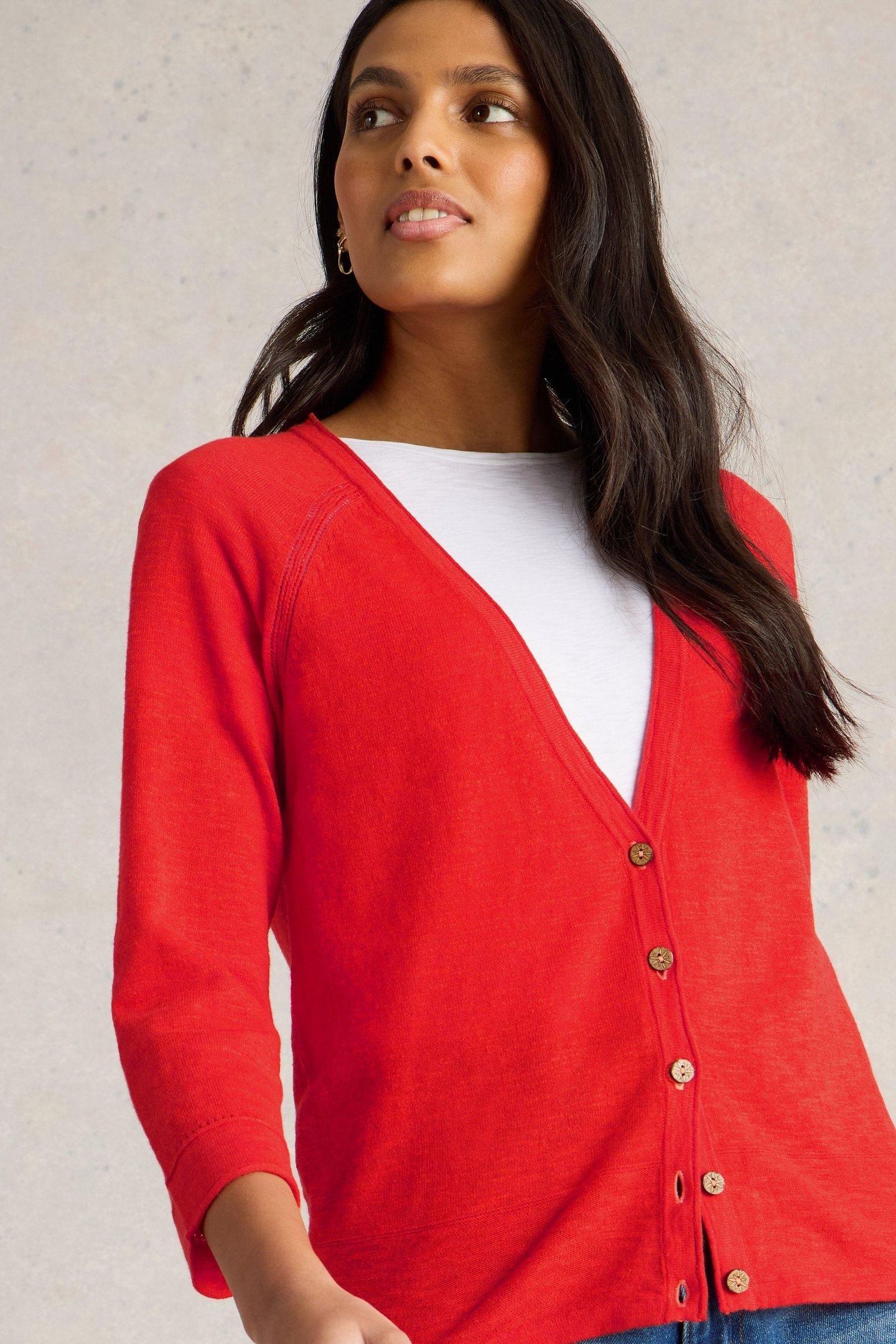 NARIA CARDI BRIGHT ORANGE 2