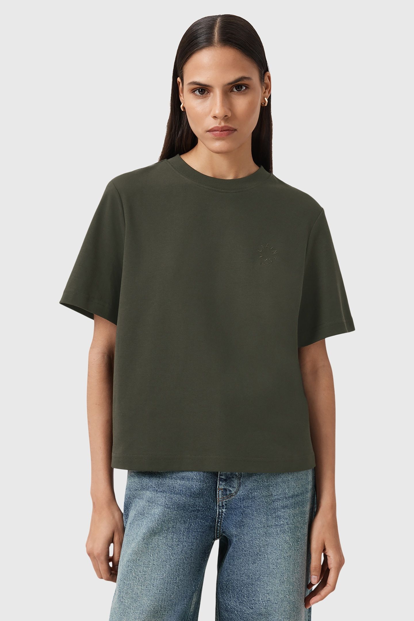 LISA HAVEN TEE TRUE KHAKI GREEN 1