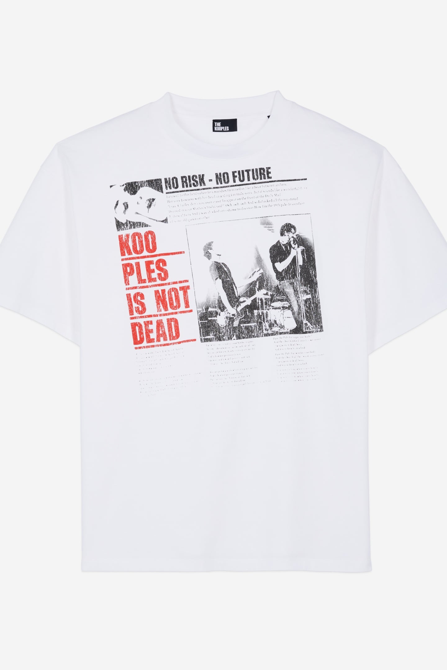 SHORT-SLEEVED T-SHIRT WITH PRINT ON THE FRONT ECRU 5