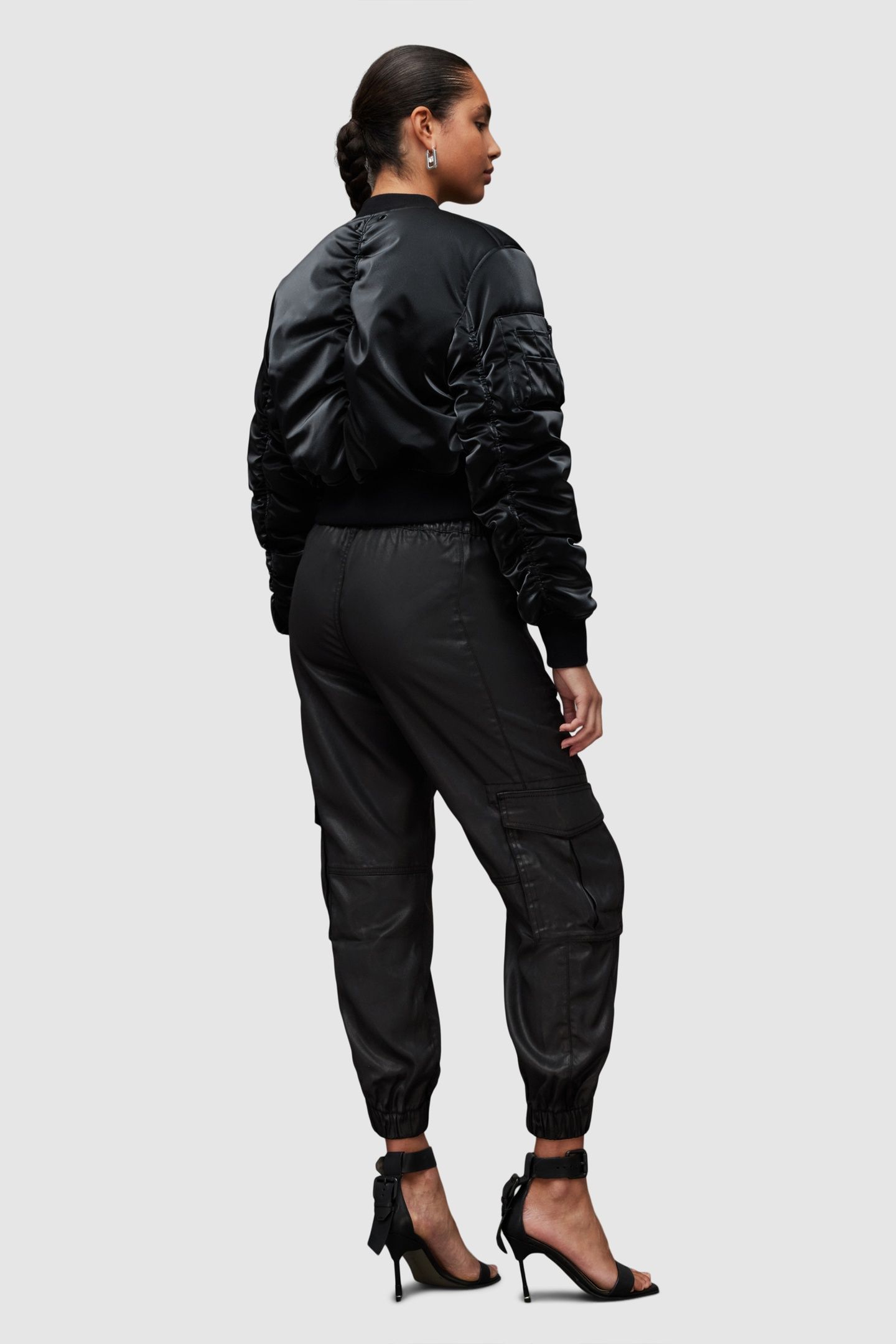FRIEDA COATED TROUSE BLACK 4