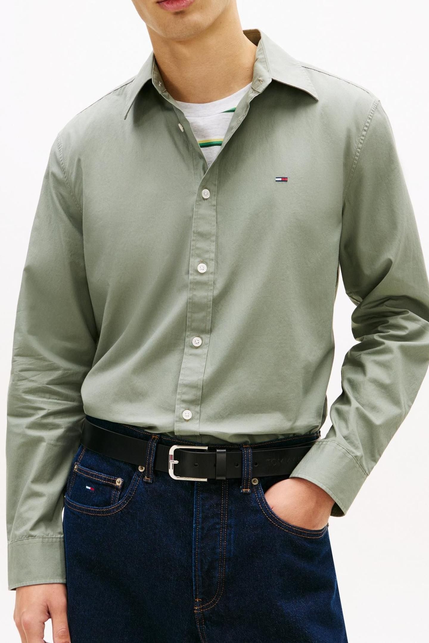 REGULAR POPLIN SHIRT UTILITY SAGE 1