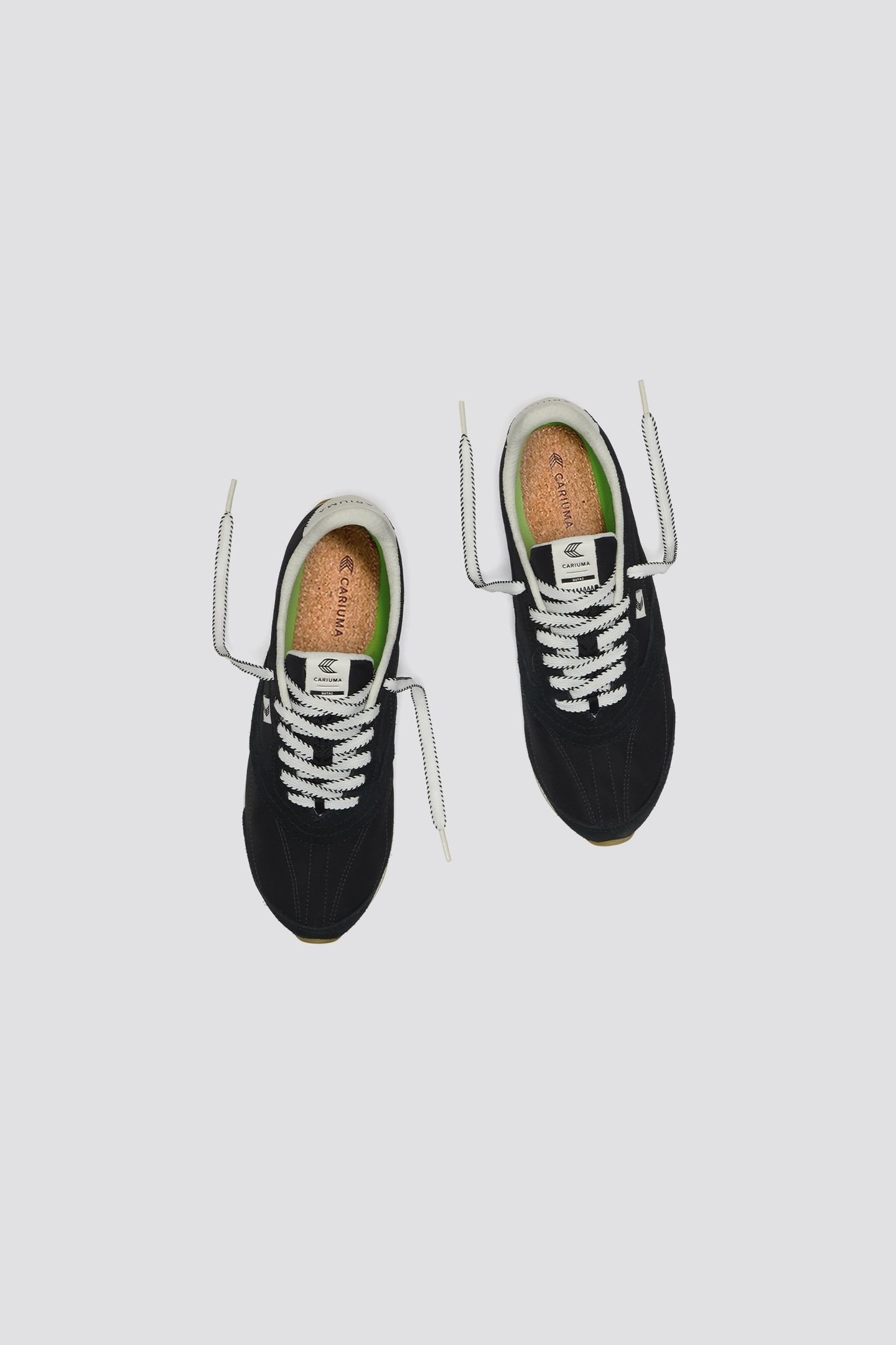 SUTAI NYLON AND SUEDE GUM BLACK 4