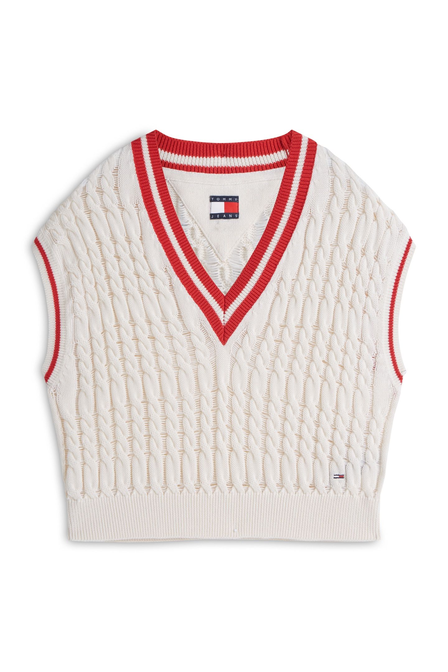 TIPPING V NECK ANCIENT WHITE 4