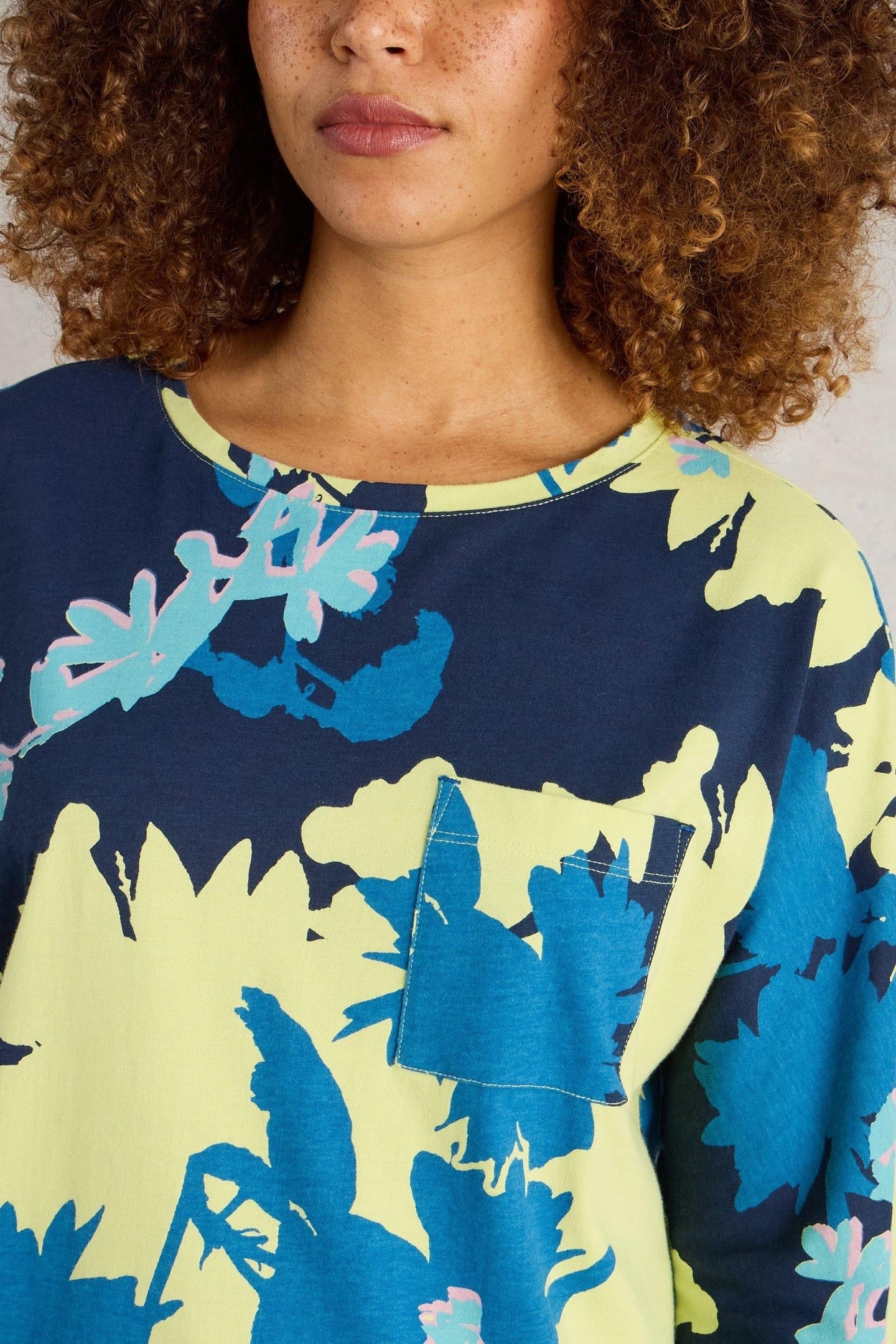DEMI DOLMAN YELLOW PRINT 4